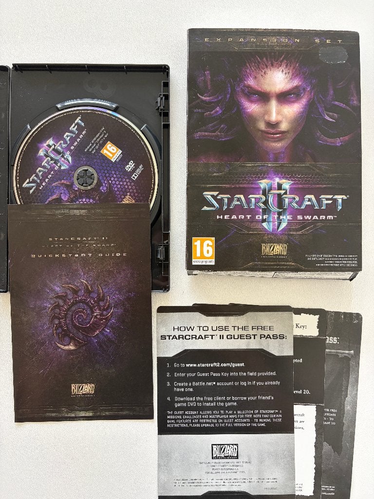 StarCraft II Heart of the Swarm Big Box PC | Compleet, Avontuur en Actie, 1 speler, Ophalen of Verzenden, Zo goed als nieuw