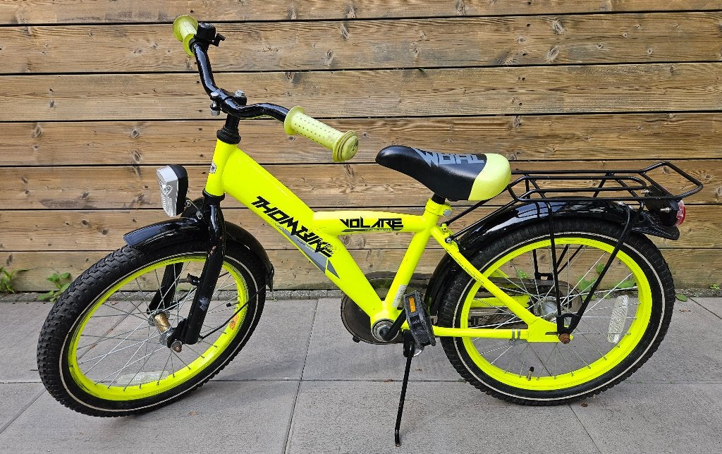 Volare Thombike Kinderfiets – 18 inch – Geel, Ophalen, Terugtraprem, Volare Thombike, 16 tot 20 inch