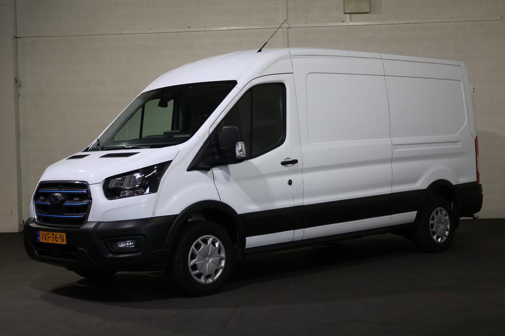 Ford E-Transit 350 L3 H2 Trend 68 kWh Bott Vario Inrichting, Auto's, Automaat, 2549 kg, Gebruikt, Wit