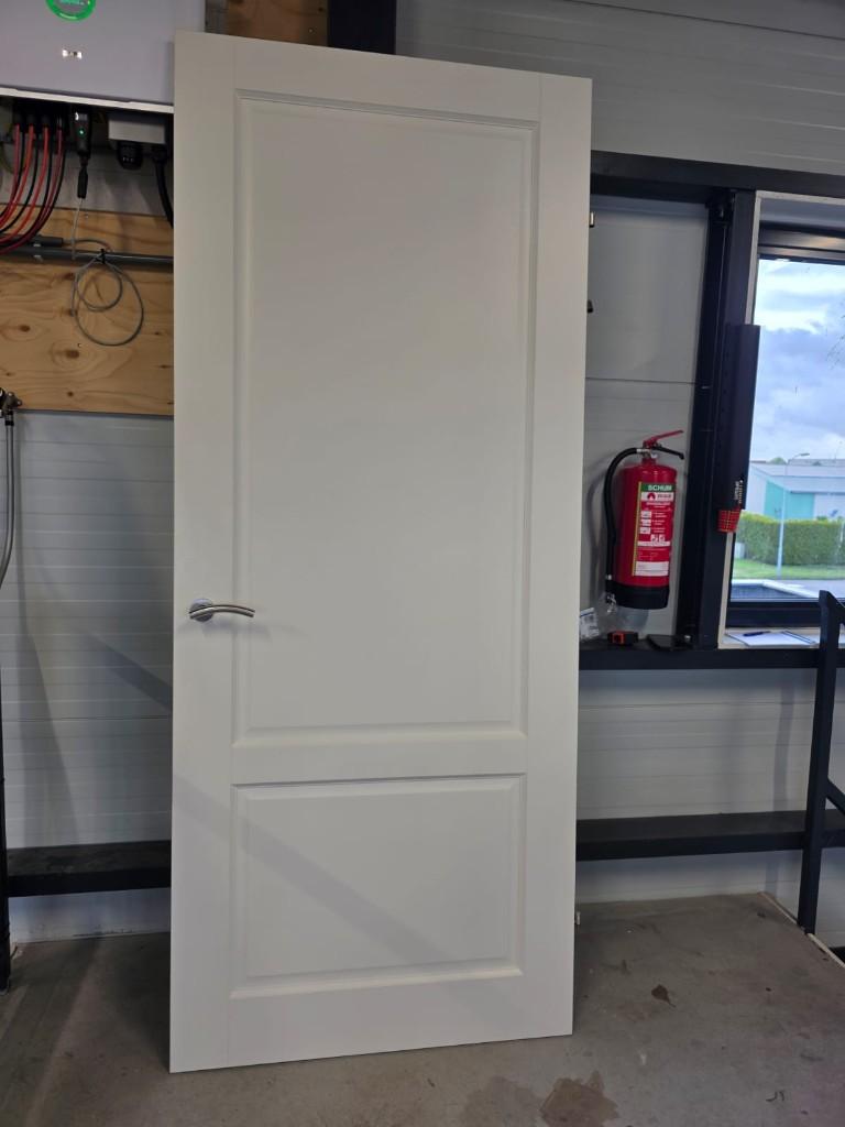 Linksdraaiende opdekdeur 231 x 93 cm inclusief deurbeslag, Ophalen, 80 tot 100 cm, 215 cm of meer, Binnendeur