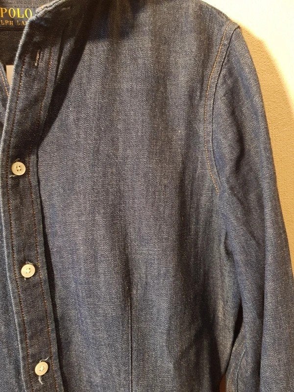 Polo Ralph Lauren Denim Doorknoopjurk – Maat 4 (S), Polo Ralph Lauren, Fashiontiek, Blauw, Ophalen of Verzenden