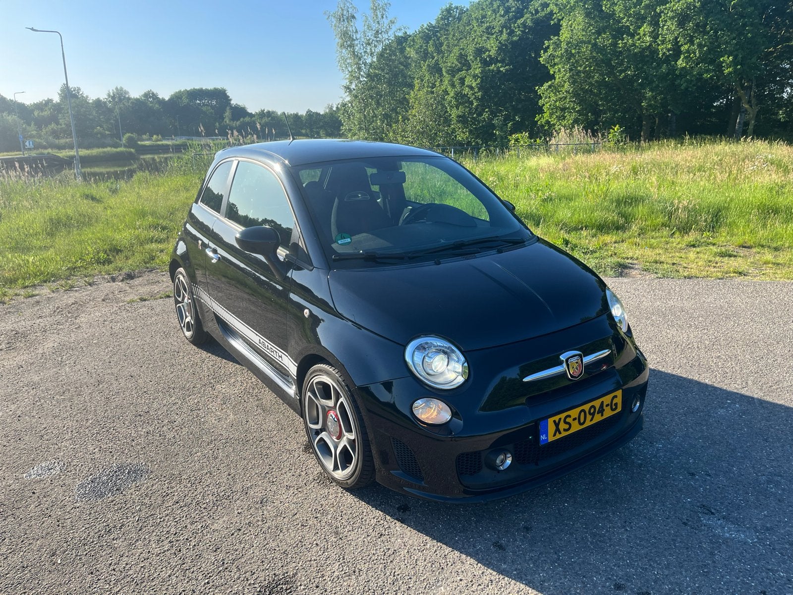 Fiat Abarth 500 1.4 2012 Zwart, Voorwielaandrijving, 15 km/l, 40 €/maand, Zwart