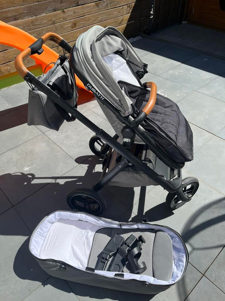 Dubatti kinderwagen, Gebruikt, Luchtbanden, Ophalen, Kinderwagen