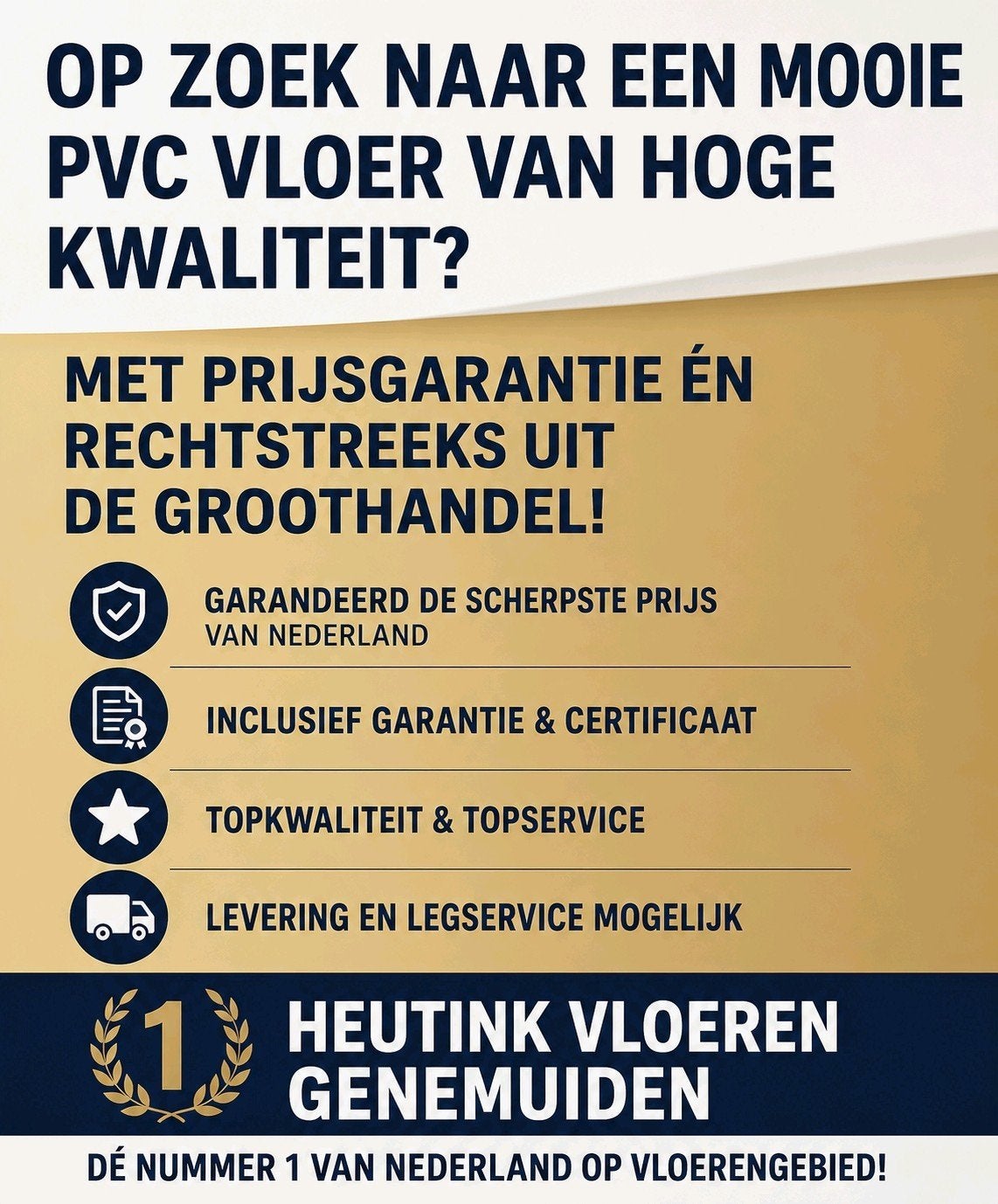 PVC-VLOEREN VOOR EEN BETAALBARE PRIJS! HEUTINK GENEMUIDEN, Ophalen, PVC-VLOER pvc, 75 m² of meer, Overige typen