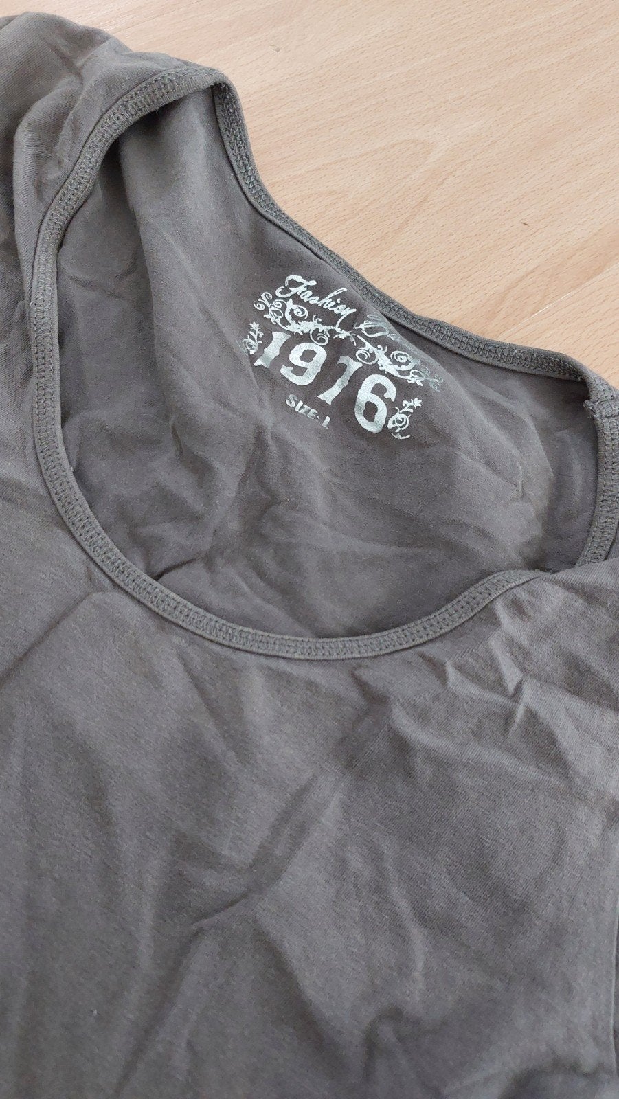 Te koop grijs shirt mt L, Ophalen of Verzenden, Zo goed als nieuw, Grijs, Korte mouw