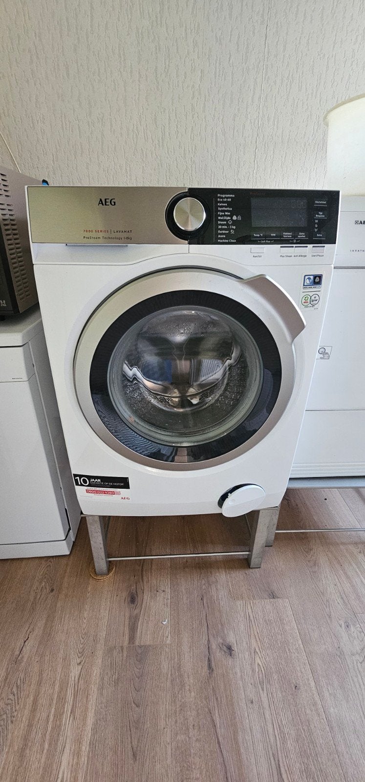 AEG 7000 Lavamat ProSteam wasmachine (afhalen Oudemirdum), Ophalen, Wolwasprogramma, Zo goed als nieuw, Voorlader