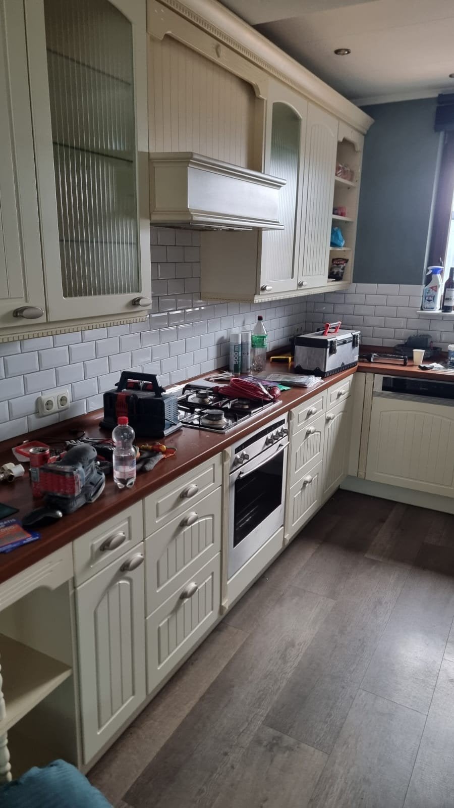 Complete Hoekkeuken met Apparatuur, Huis en Inrichting, Ophalen, Gebruikt, Hoekkeuken, Hout