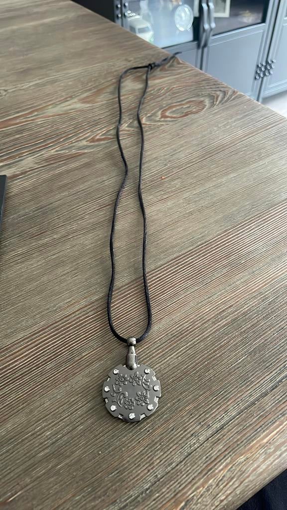 Ketting met garensnijder, Ophalen of Verzenden, Zo goed als nieuw, Zilver, Overige materialen