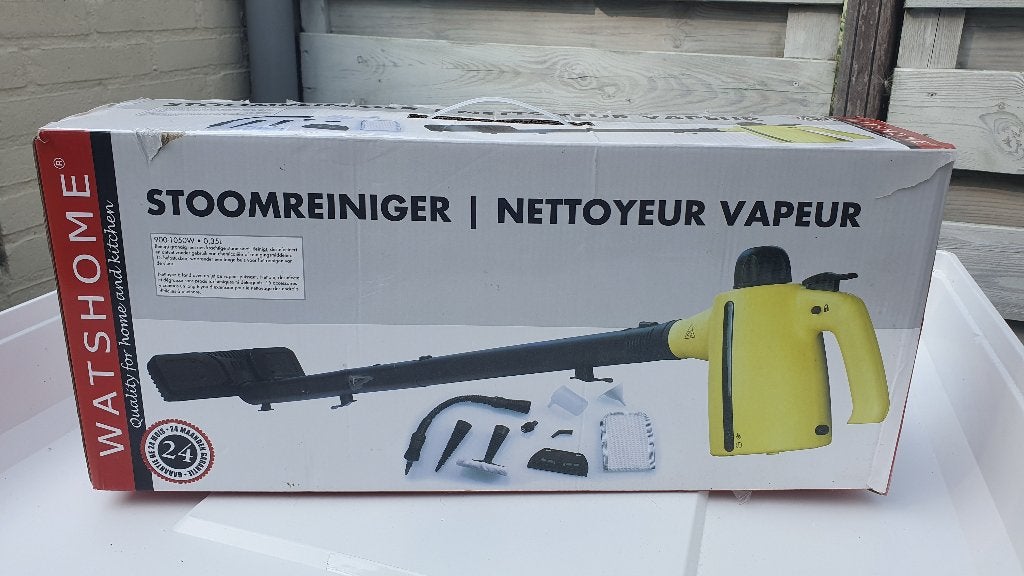 Stoomreiniger reinigingsapparaat Watshome, met lange buis, Ophalen, Zo goed als nieuw, Stoomreiniger
