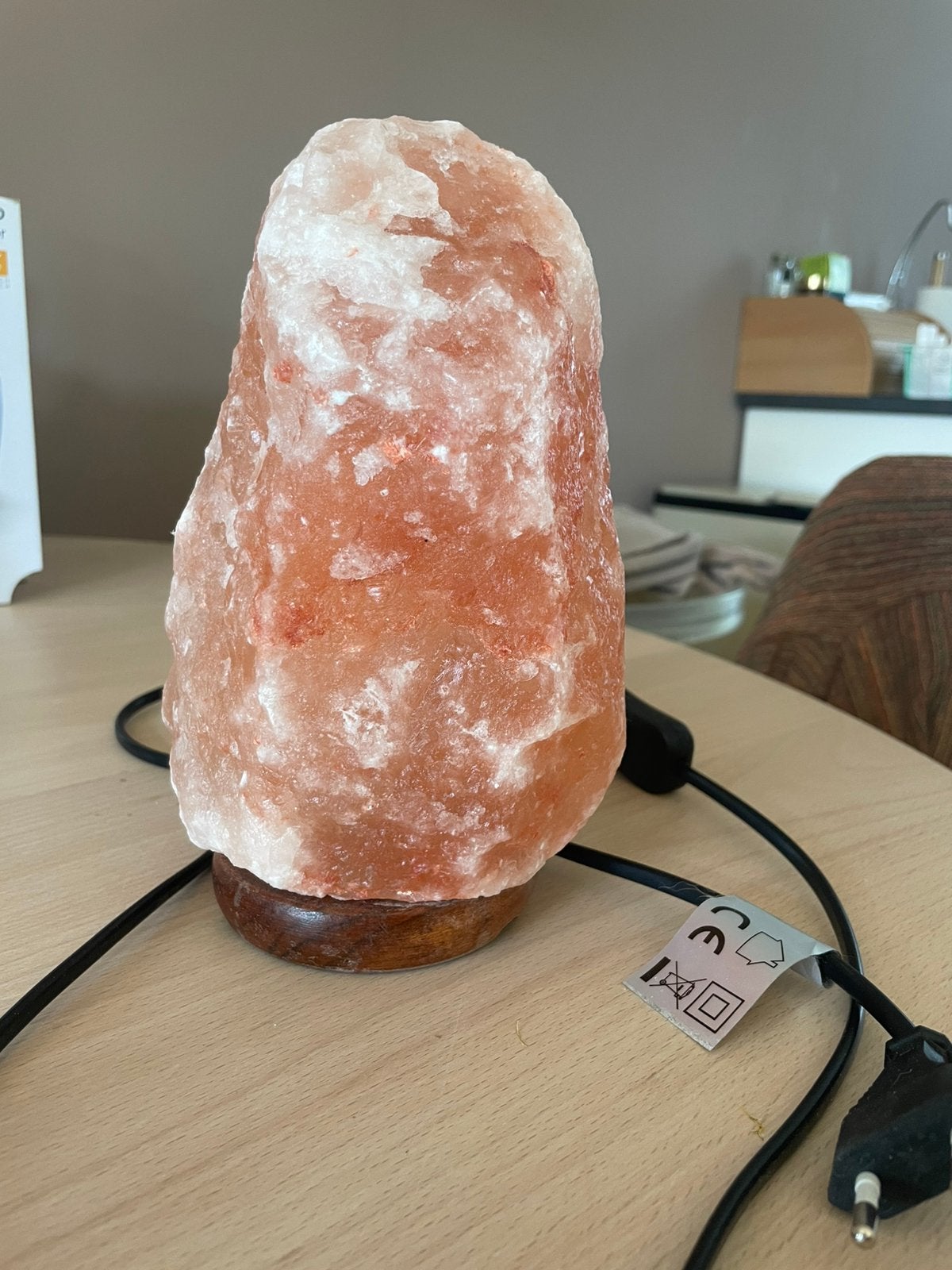 Himalaya zoutsteen lamp weinig gebruikt, Ophalen of Verzenden, Zo goed als nieuw