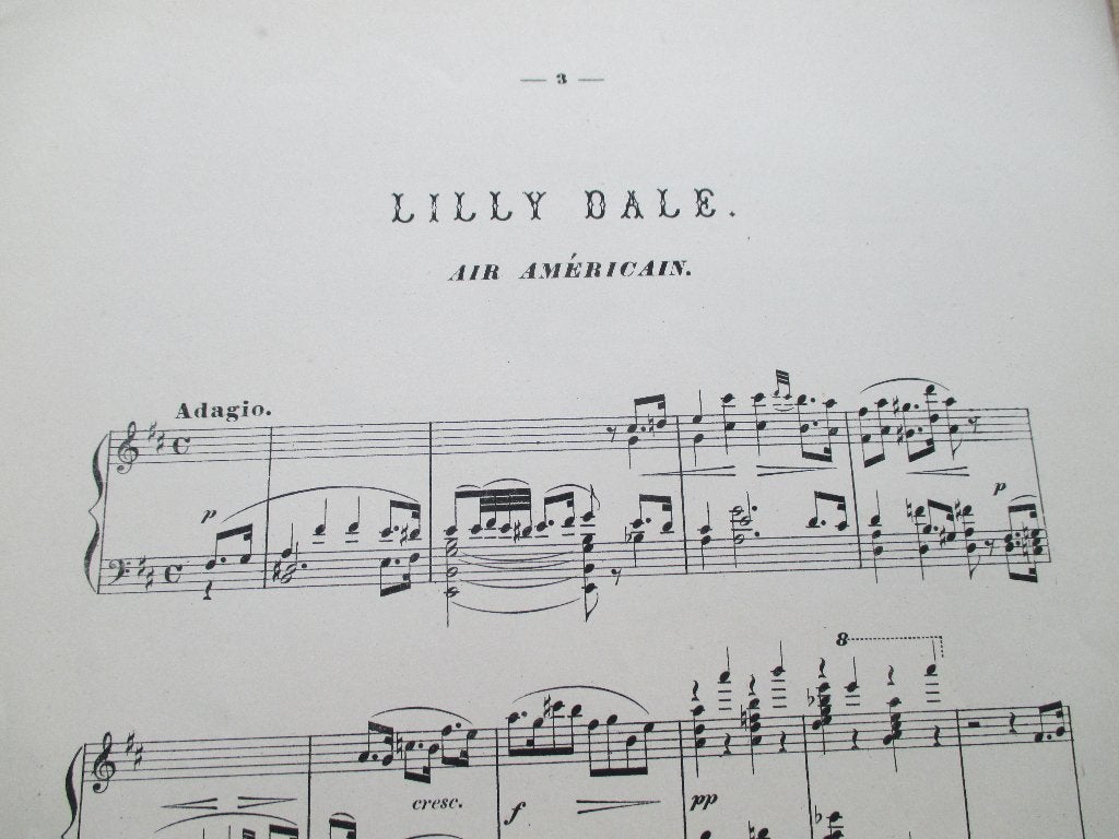 Lilly dale - air américan - piano, Gebruikt, Klassiek, Ophalen of Verzenden, Artiest of Componist