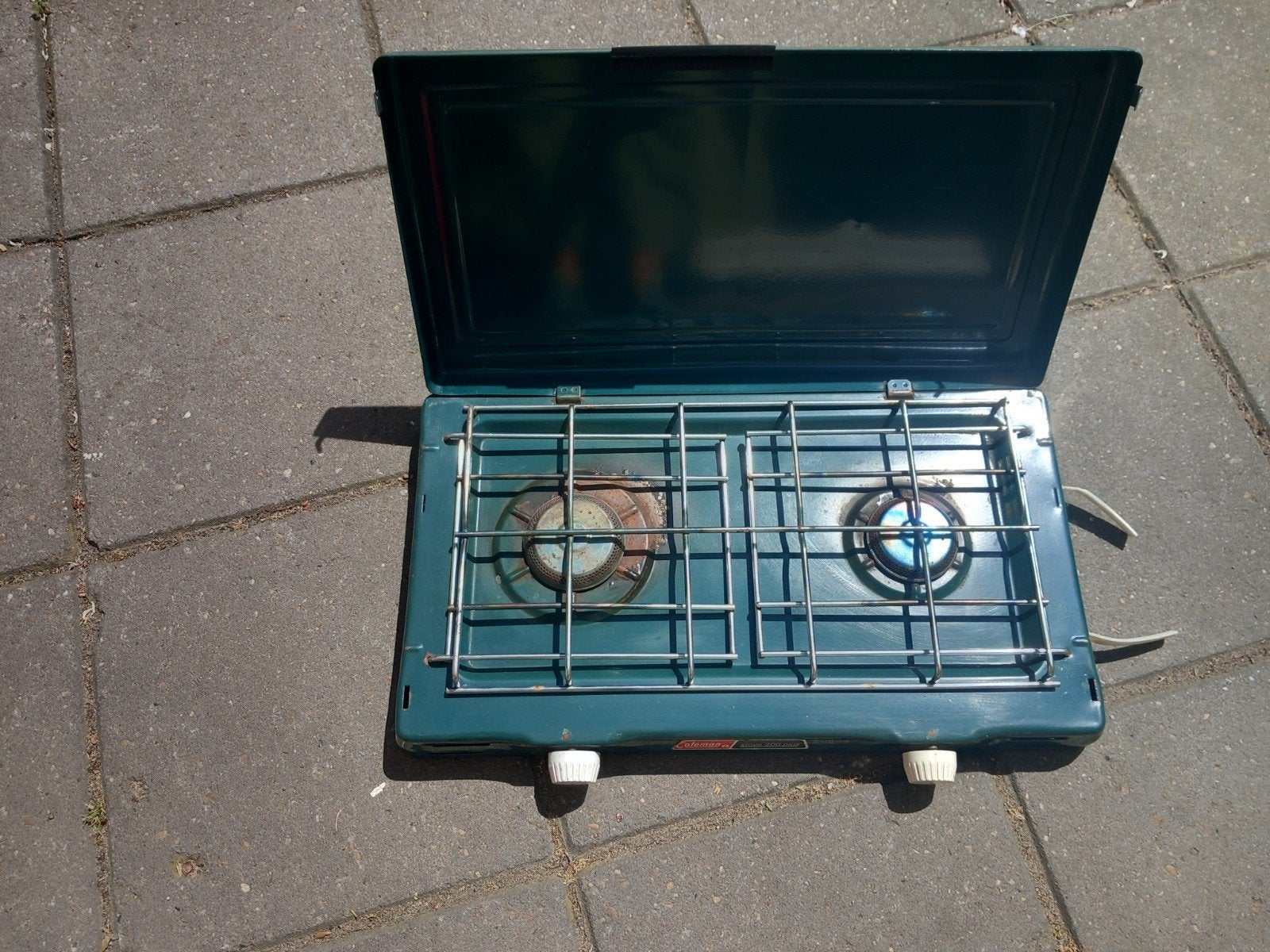 Draagbaar 2-pits gasfornuis - Ideaal voor camping, Ophalen of Verzenden, Gebruikt