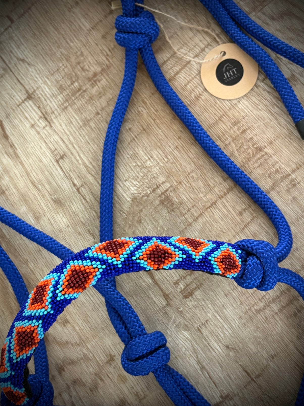 NIEUW Touwhalster + leadrope western JHT Stables, Dieren en Toebehoren, Ophalen of Verzenden, Zo goed als nieuw, Blauw, Full