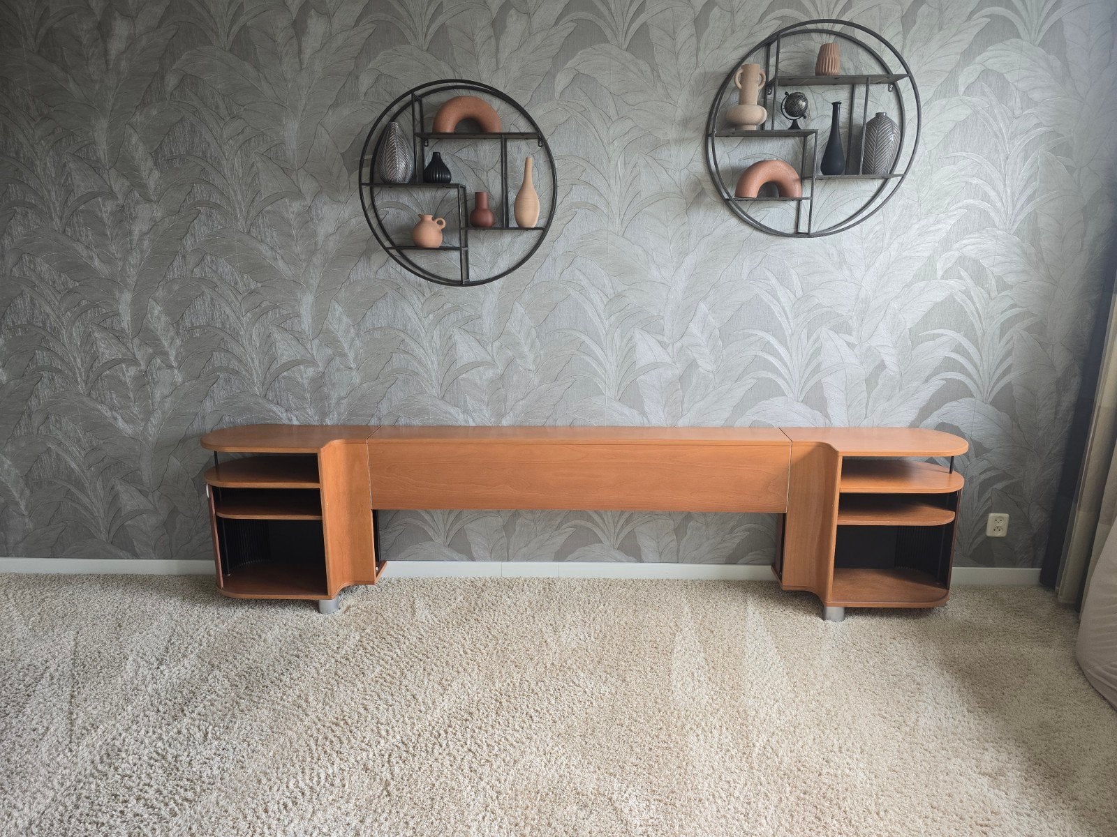 Auping Auronde achterwand kersen kleur, Ophalen, Gebruikt, 55 tot 70 cm, 65 cm of meer
