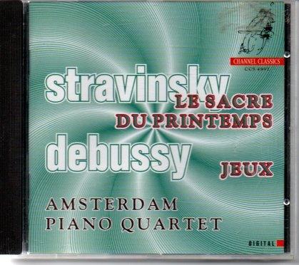 Stravinsky: Le Sacre, Debussy: Jeux / A'dam Pianokwartet, Ophalen of Verzenden, Modernisme tot heden, Zo goed als nieuw, Kamermuziek