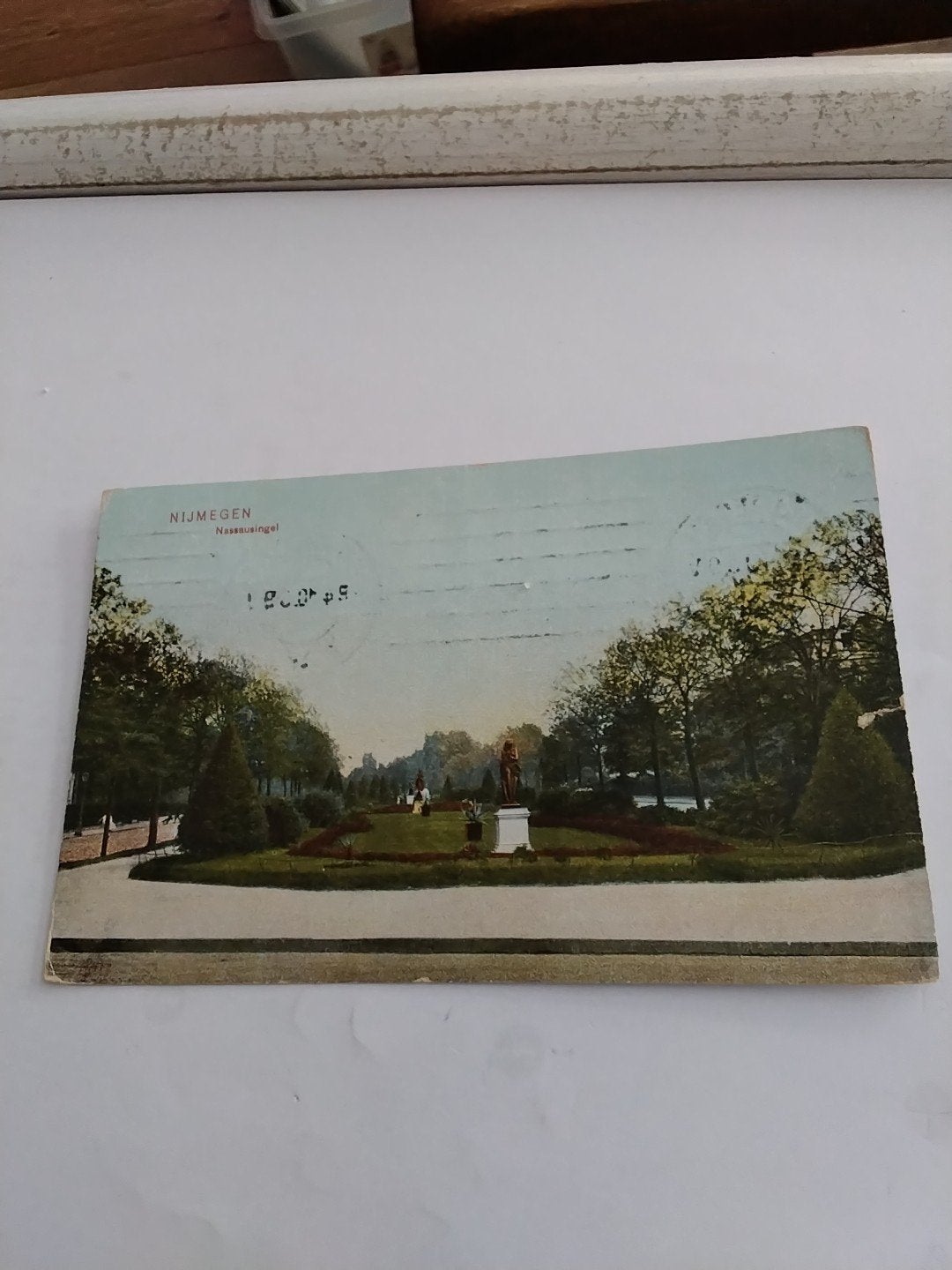 Oude Ansichtkaart Nijmegen,  Nassausingel  Gelopen 1908, Ophalen of Verzenden, Voor 1920, Gelopen, Gelderland