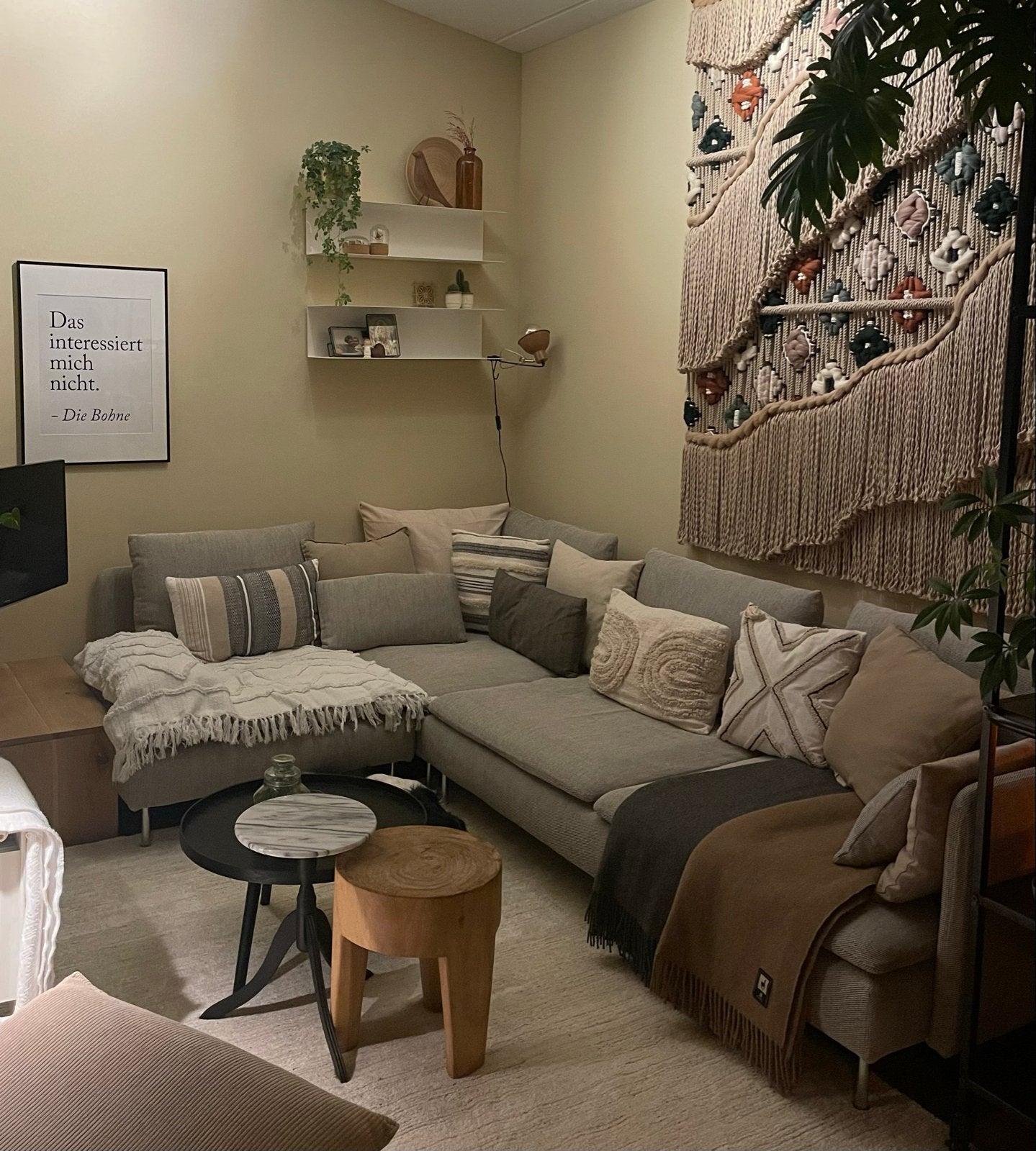 IKEA Soderhamn Hoekbank Viarp beige/bruin, Huis en Inrichting, Ophalen, 250 tot 300 cm, Scandinavisch strak lounge elementen, Hoekbank