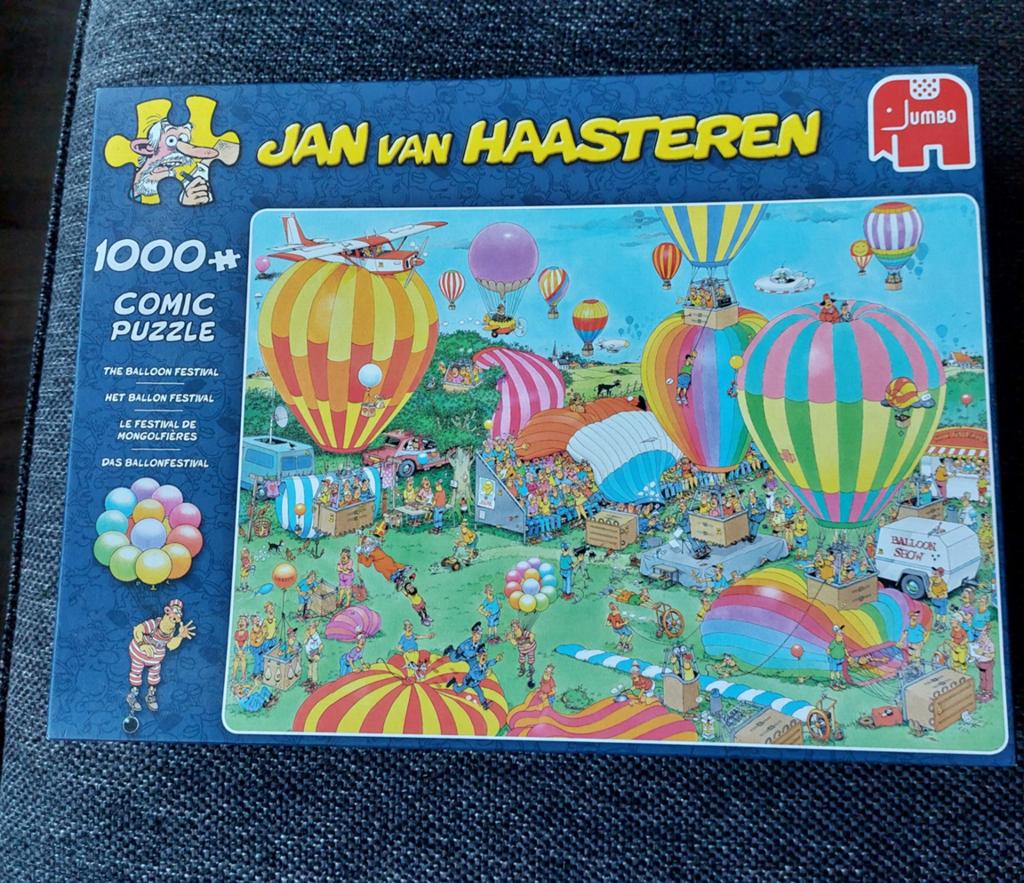 Jan van Haasteren Het Ballon Festival 1000 stukjes, Hobby en Vrije tijd, Denksport en Puzzels, Ophalen of Verzenden, 500 t/m 1500 stukjes