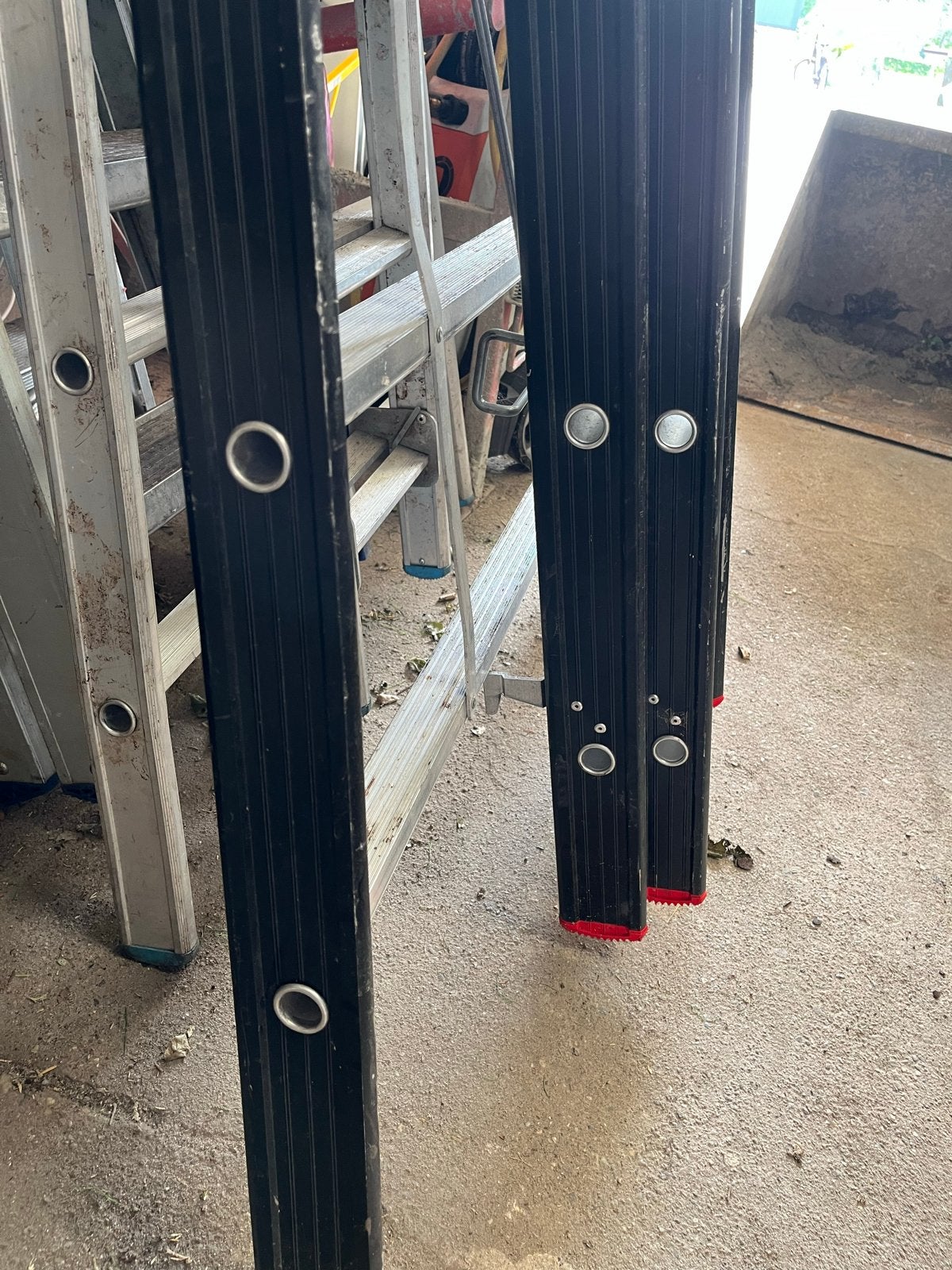 Altrex Pro+ 3-delige ladder 3x12 treden, Gebruikt, Ophalen of Verzenden, Ladder, Opvouwbaar of Inschuifbaar