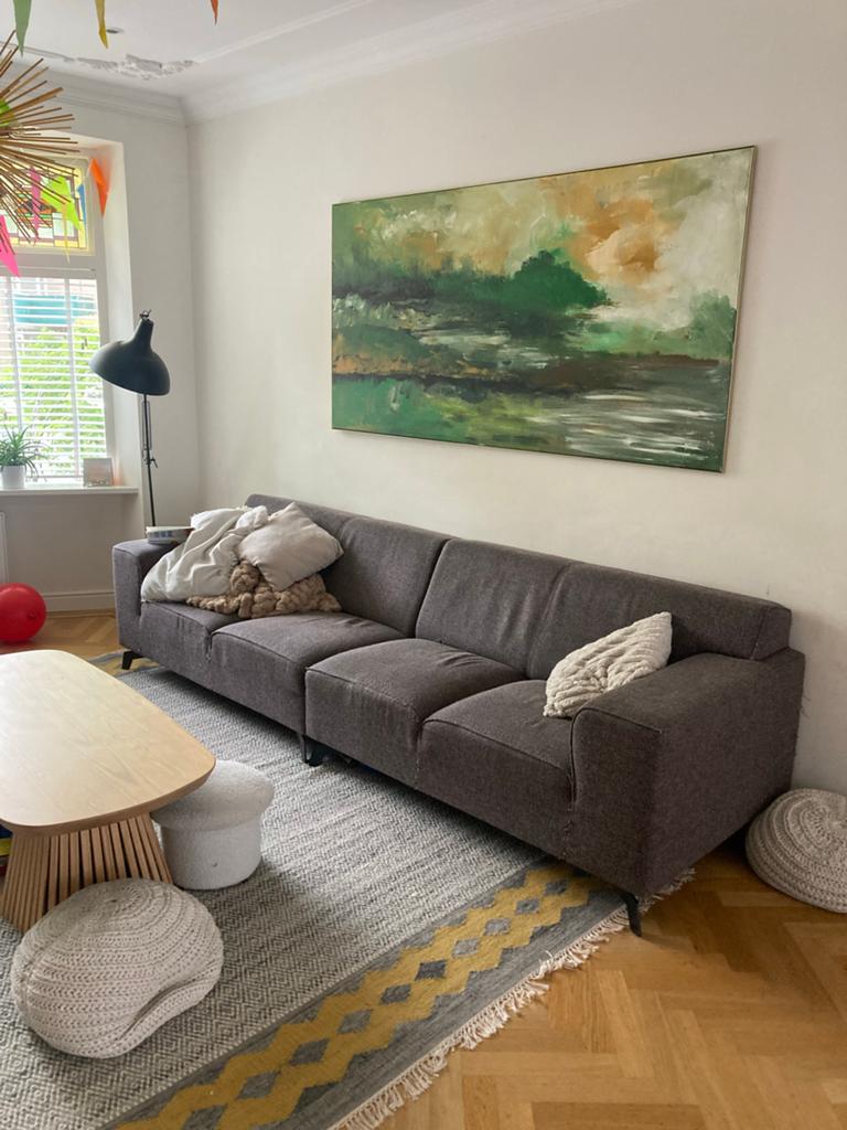 Uniek Acryl Schilderij met Lijst - 200x100 cm, Antiek en Kunst, Ophalen