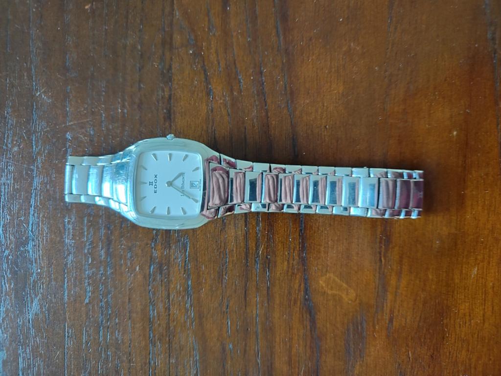 Edox Zwitsers Design Horloge - Ultra Dun, Overige merken, Staal, Gebruikt, Staal