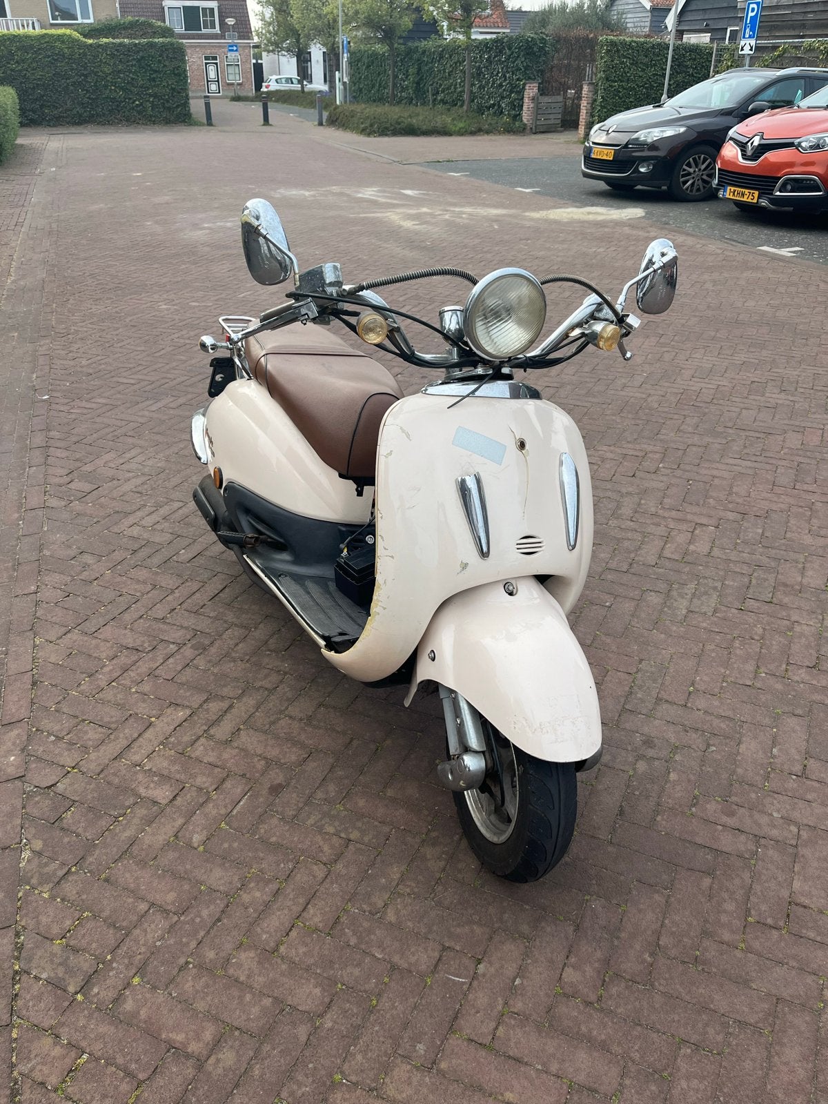 Grande Retro Scooter GY6 Yamaha blok, Fietsen en Brommers, Ophalen, Gebruikt, Benzine, Overige merken