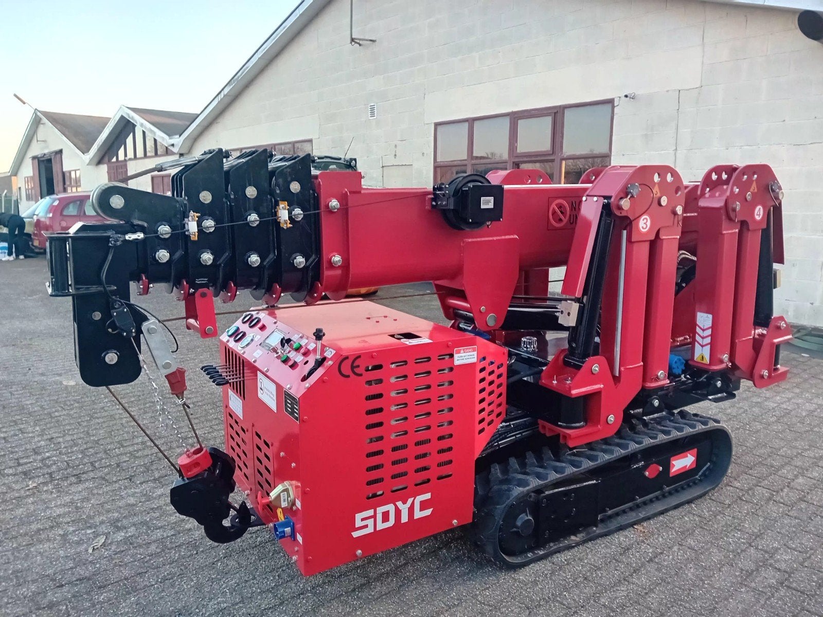 Compacte 3-tons Hybride Rupskraan Spiderkraan compact kraan, Ophalen, Kraan
