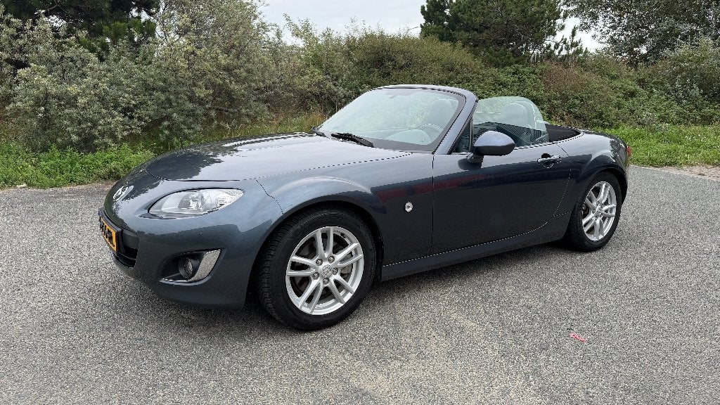 Mazda MX-5 NCFL 1.8 2010 Grijs 59.562 km, Dealer onderhouden, Achterwielaandrijving, Zwart, 4 cilinders