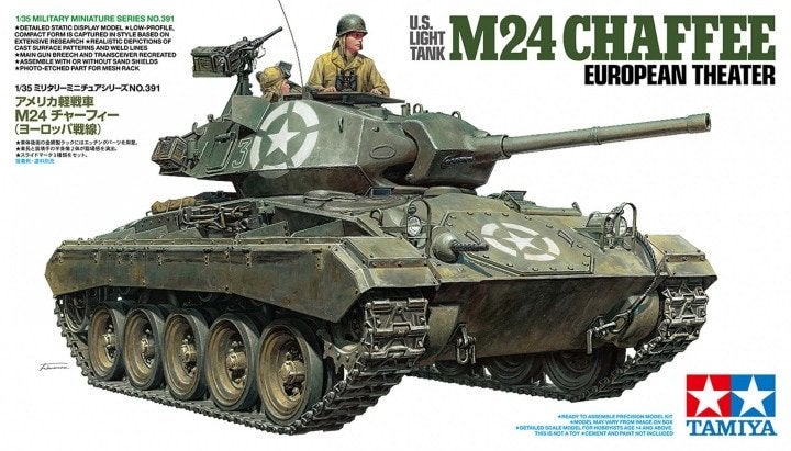 D-516,TAMIYA 1-35,NO,35391,U.S. Light Tank M24 Chaffee Europ, Overige merken, 1:32 tot 1:50, Overige typen, Nieuw