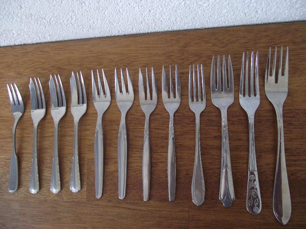 12 RVS decoratie Jugendstil Barok dessert vorkje 14-16cm p s, Antiek en Kunst, Ophalen of Verzenden