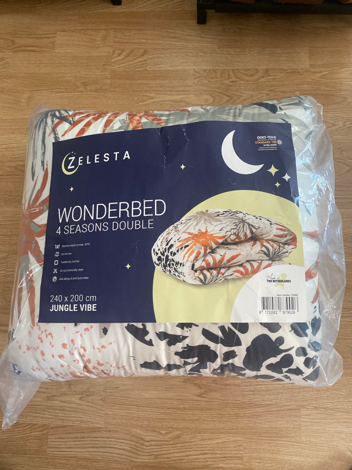 Zelesta Wonderbed 4 Seizoenen Dekbed - Jungle Vibe, Anti-allergisch, Meerkleurig, Tweepersoons, Ophalen of Verzenden