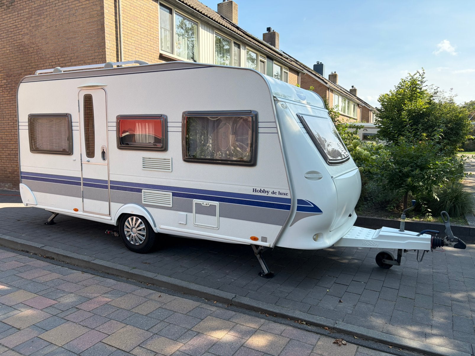 Hobby de Luxe 450 UF 2008 / Mover / Voortent / Luivel / Enz., Caravans en Kamperen, Rondzit, Hobby, Particulier, 5 tot 6 meter