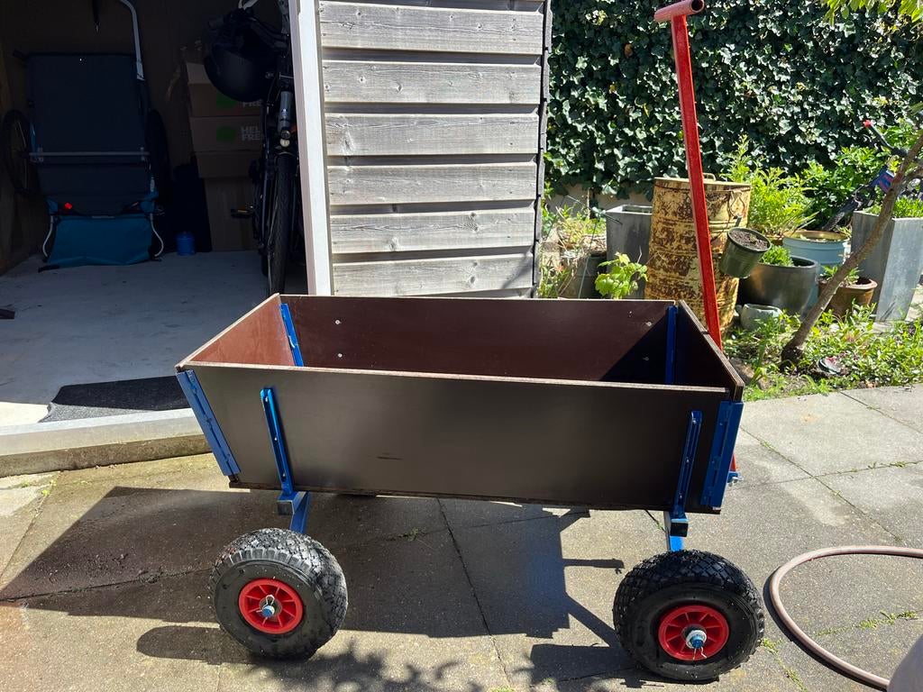 Stevige handkar / bolderkar met luchtbanden, Caravans en Kamperen, Bolderkarren, Ophalen, Gebruikt