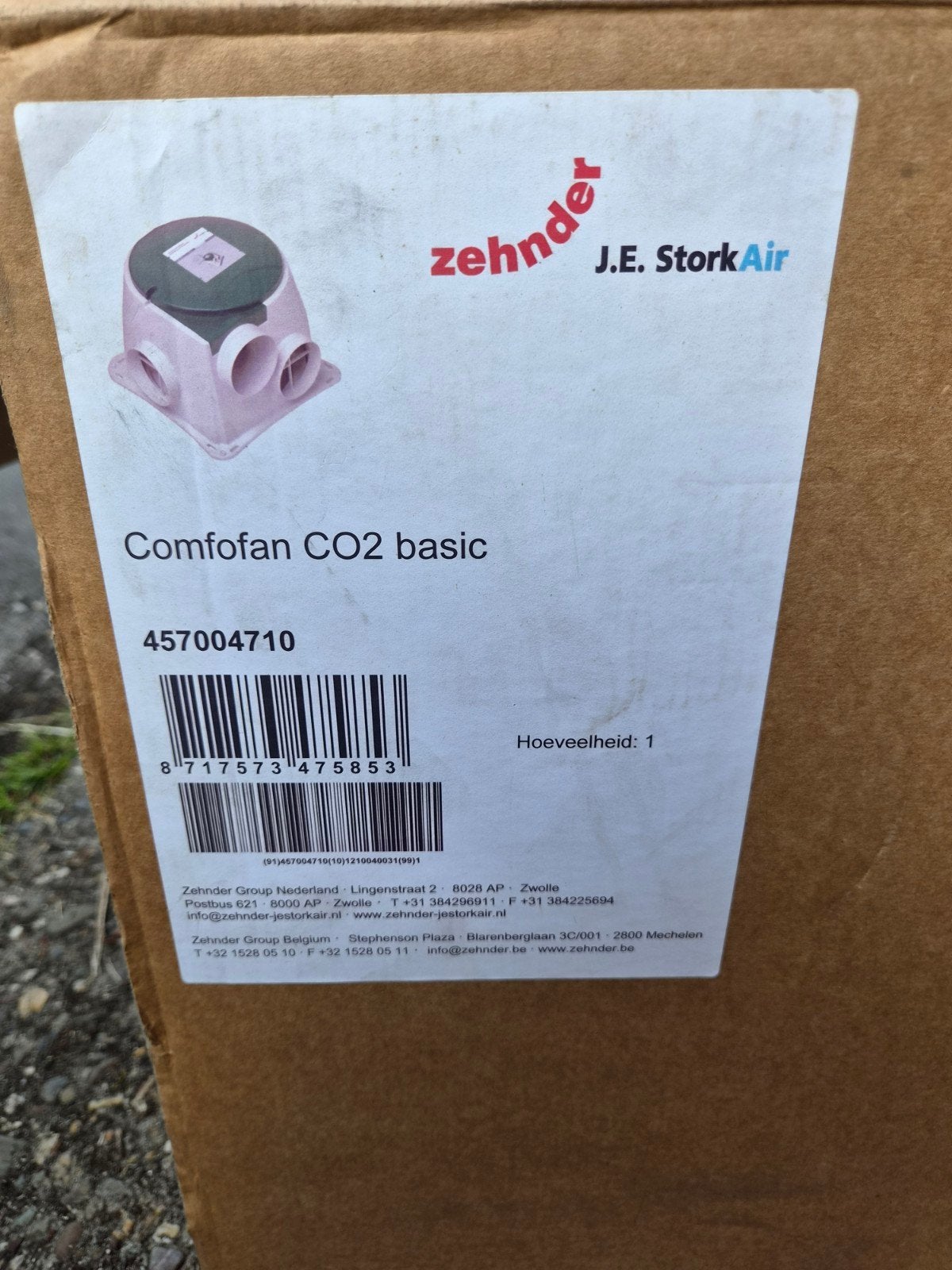 Zehnder Comfofan CO2 basic afzuiger, Ophalen of Verzenden