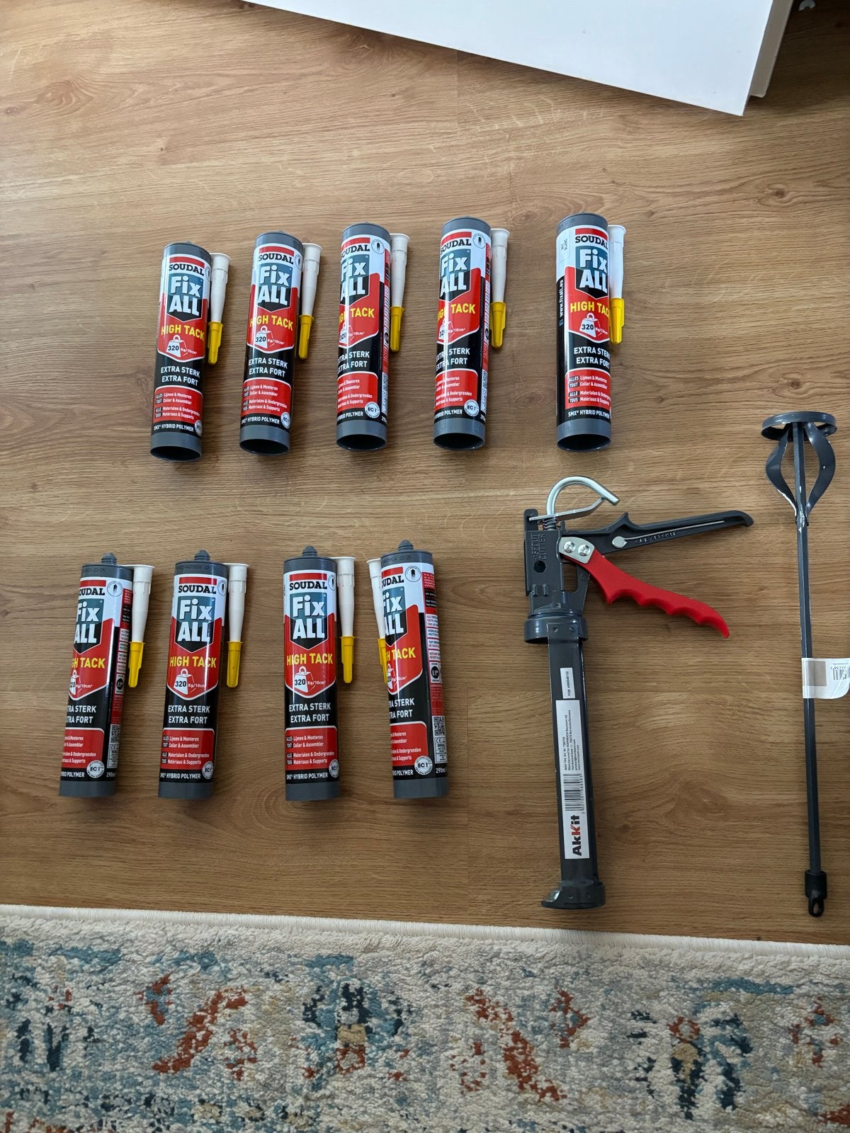 Soudal Fix All High Tack kitkokers en kitpistool, Doe-het-zelf en Verbouw, Ophalen, Nieuw, Overige typen