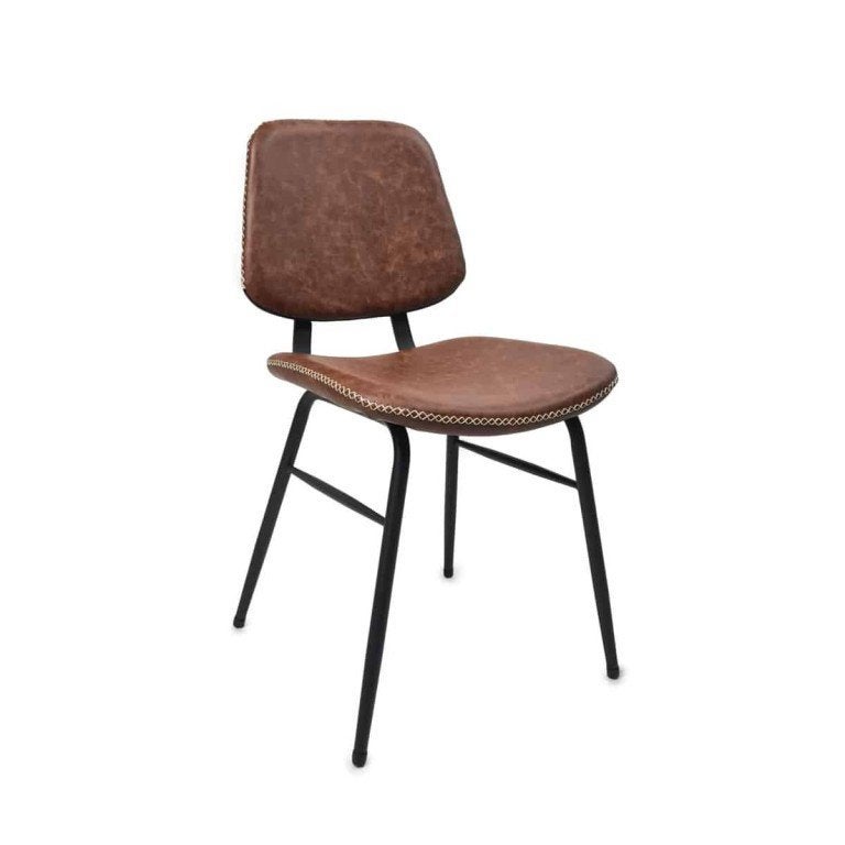 Retro leren horeca stoelen, eetkamerstoelen, barkukkn  301, Ophalen of Verzenden, Nieuw, Bruin, Vijf, Zes of meer stoelen