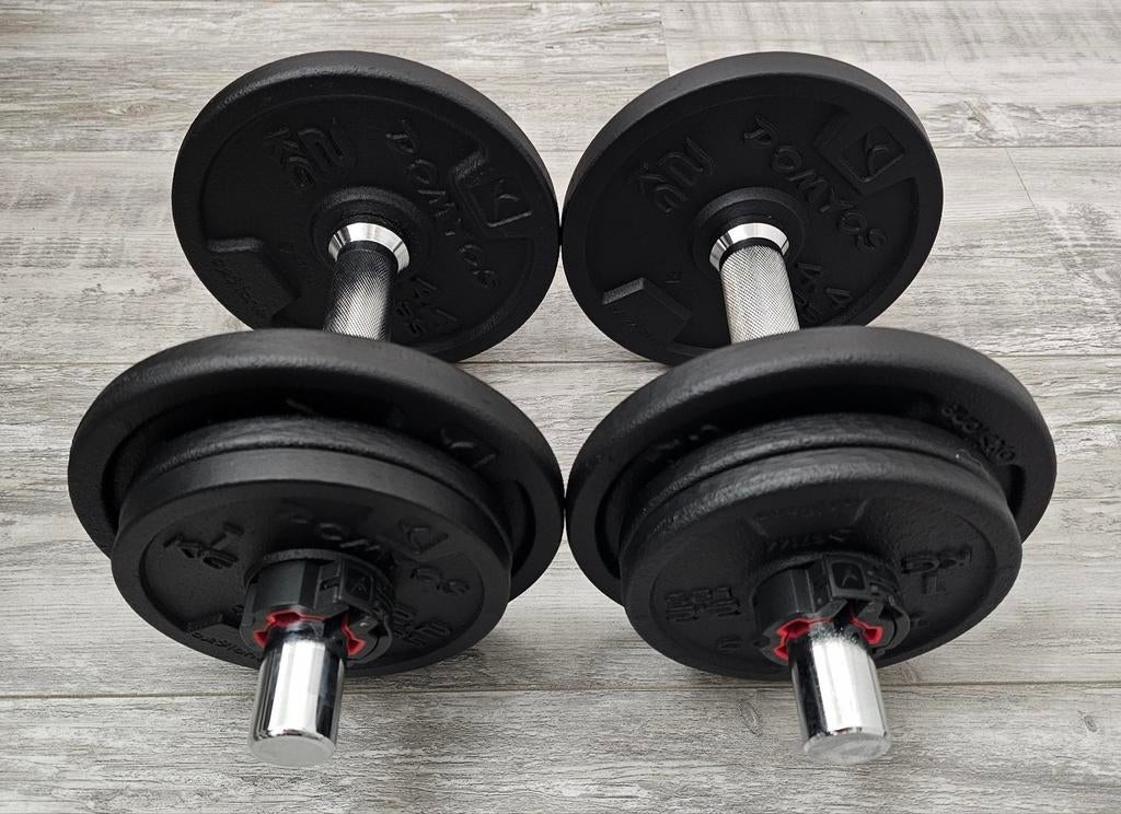 Dumbells 2x10kg Totaal 20kg ijzer, Ophalen, Zo goed als nieuw, Dumbbell