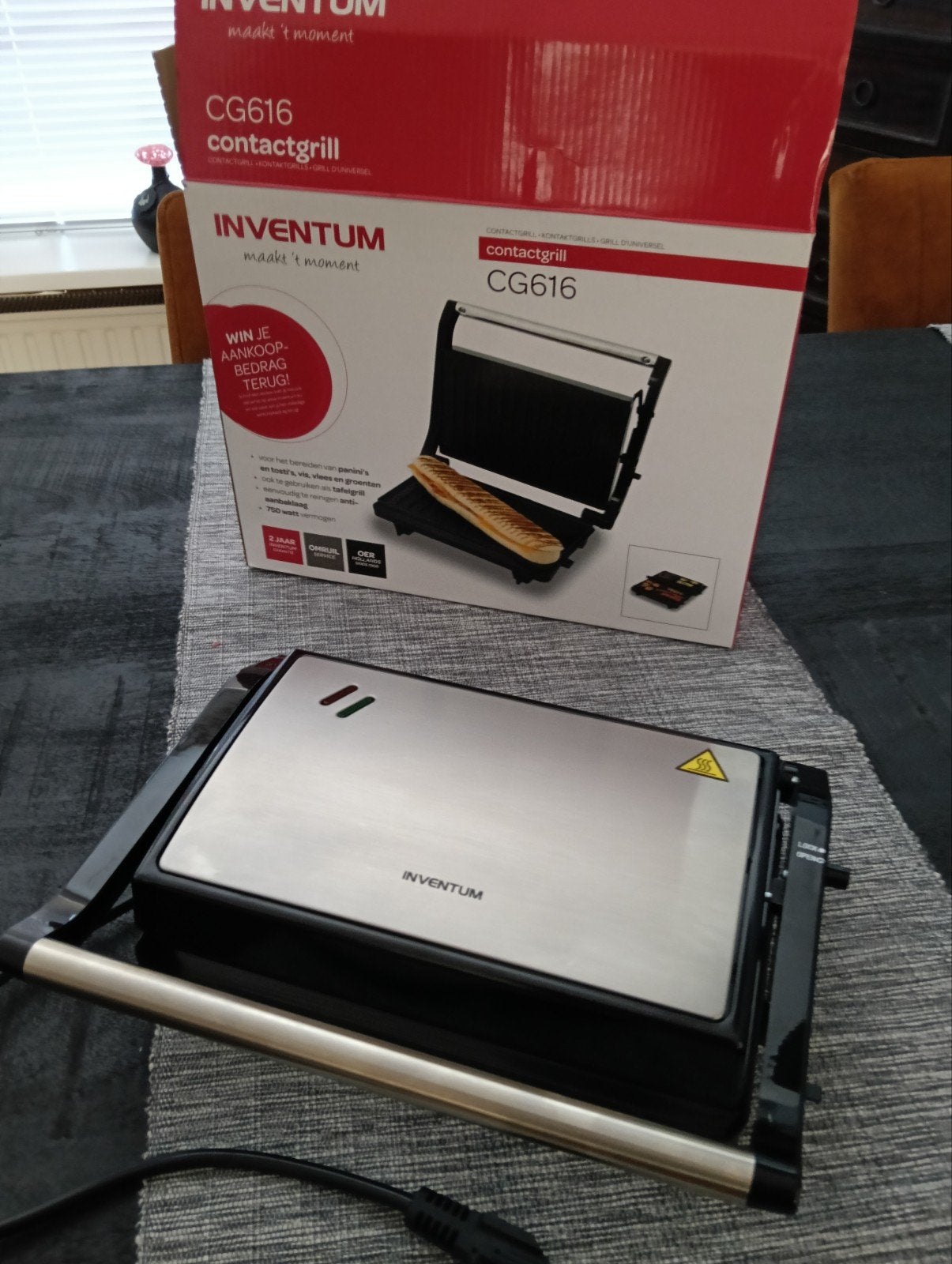 Inventum CG616, Witgoed en Apparatuur, Contactgrills, Ophalen