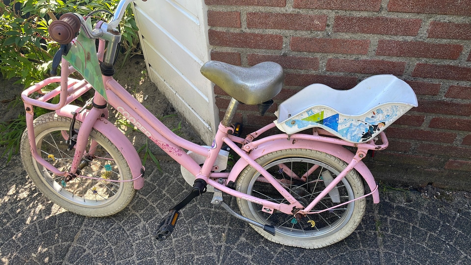 Meisjes fiets, Ophalen, Terugtraprem, Gebruikt, 14 inch of minder