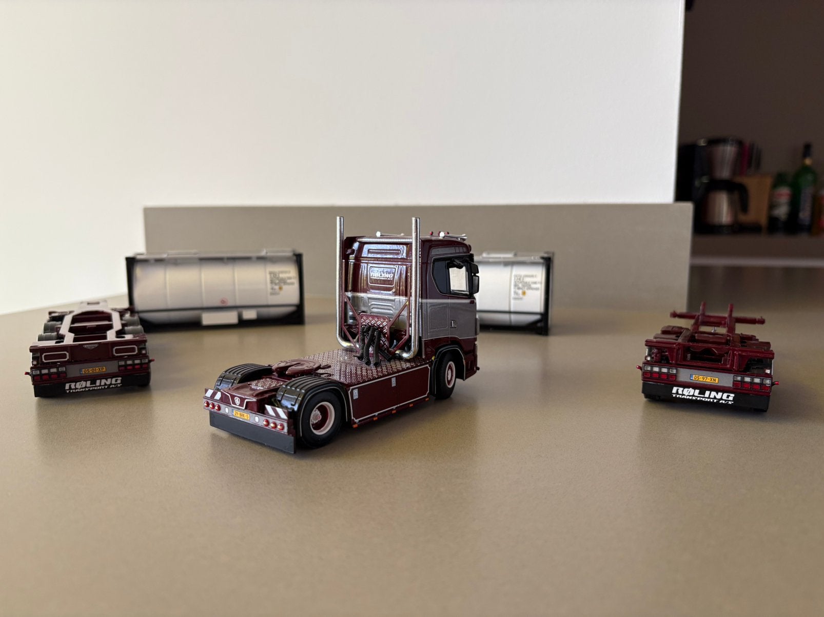 Wsi roling met containerchassis, Ophalen of Verzenden, Zo goed als nieuw, Tractor of Landbouw, MiniChamps