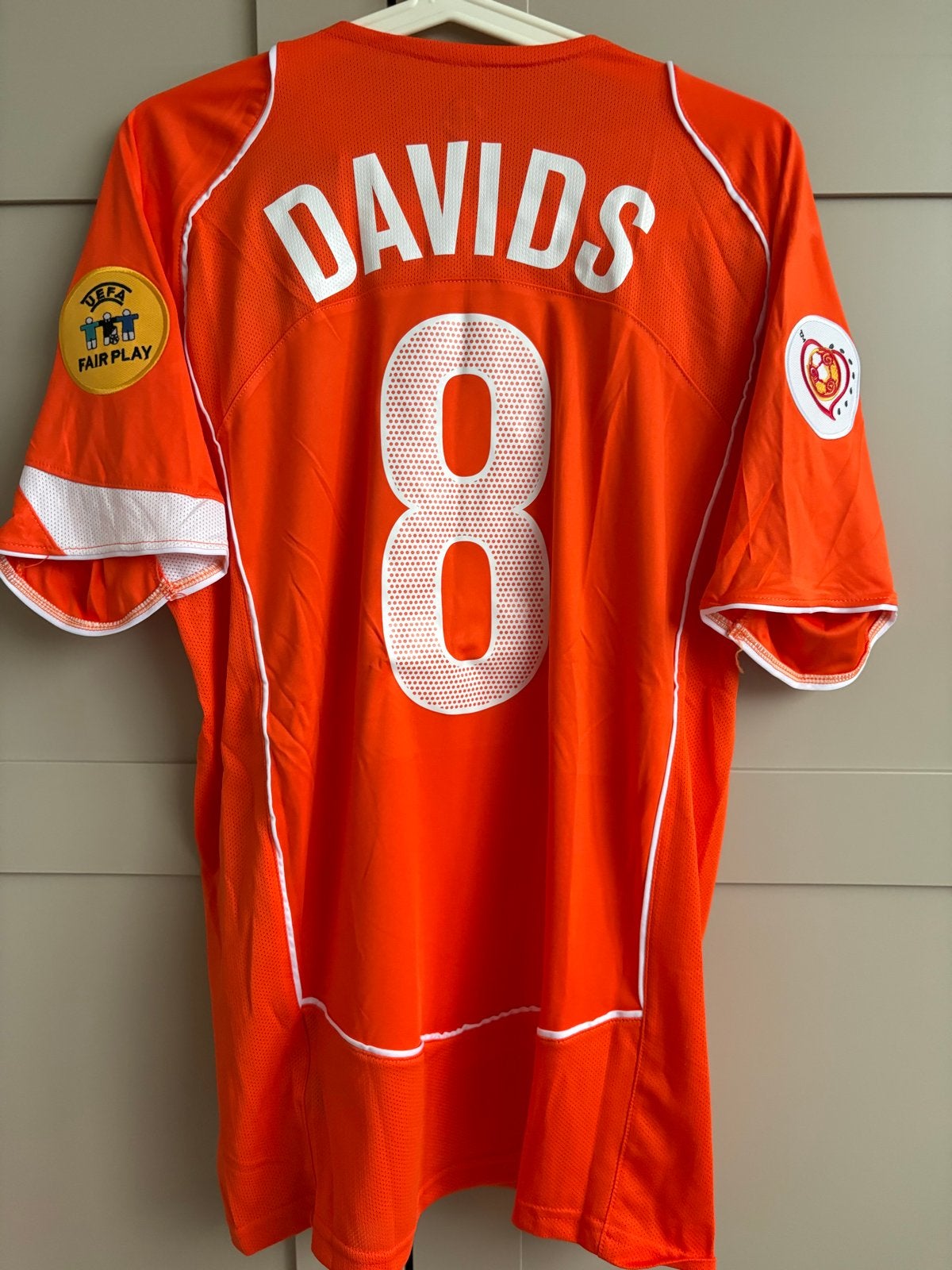 Retro Edgar Davids Nederland ek 2004 large nike vintage Ajax, Maat 52/54 (L), Nieuw, Oranje, Ophalen of Verzenden