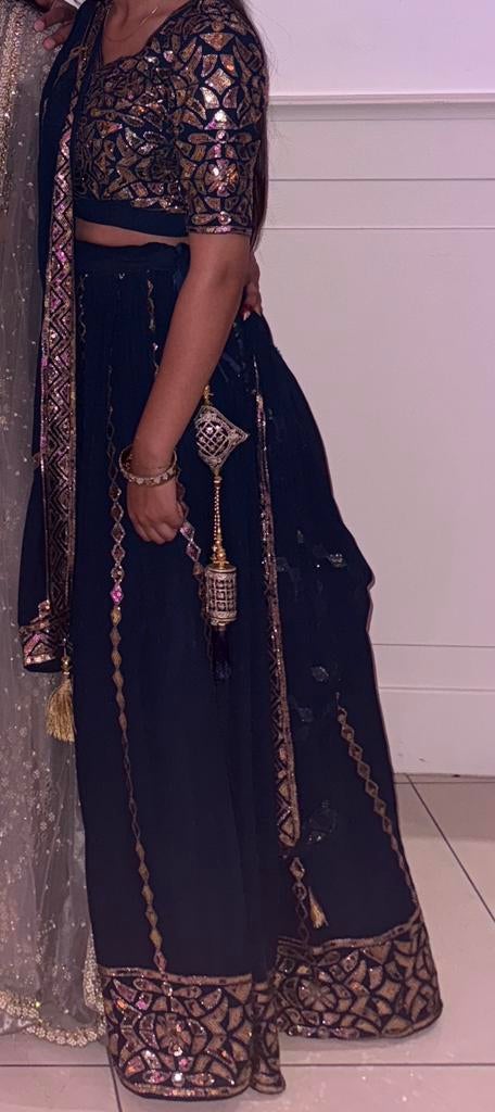 Lehenga, Ophalen of Verzenden, Zo goed als nieuw, Maat 34 (XS) of kleiner, Overige typen