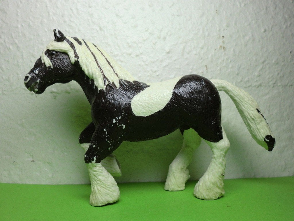 Tinker paard, dierfiguur Bullyland, Verzenden, Gebruikt, Paard, Beeldje of Figuurtje