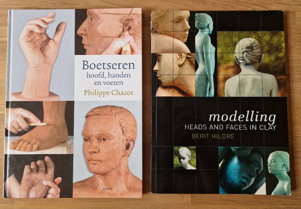 Boetseren - philip chazot en modelling hoofd en gezichten, Ophalen, Kleien en Boetseren, Diverse auteurs