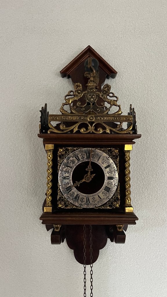 Hangklok met gewichten, Antiek en Kunst, Antiek | Klokken, Ophalen of Verzenden