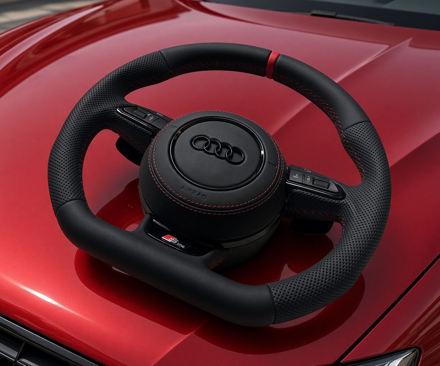 Audi stuurwiel voor A1 A2 A4 A5 A6 A7 A8 S1 Q7 plug and play, Ophalen of Verzenden, Nieuw, Audi