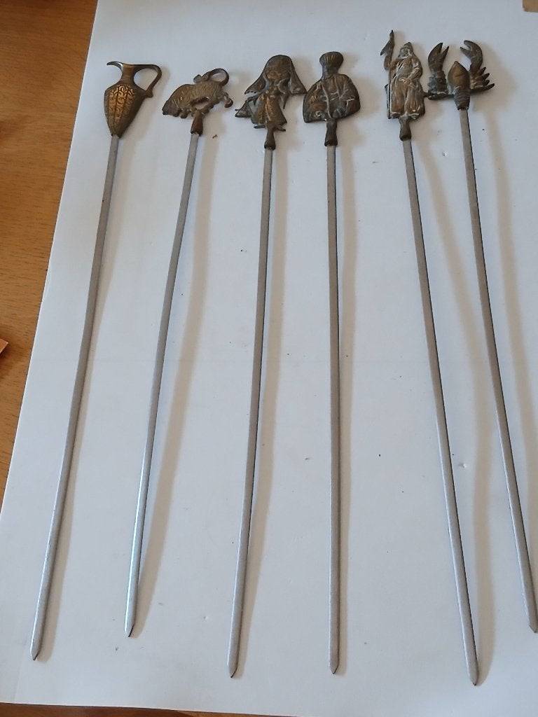 Vintage Barbecue-spiezen, Ophalen of Verzenden
