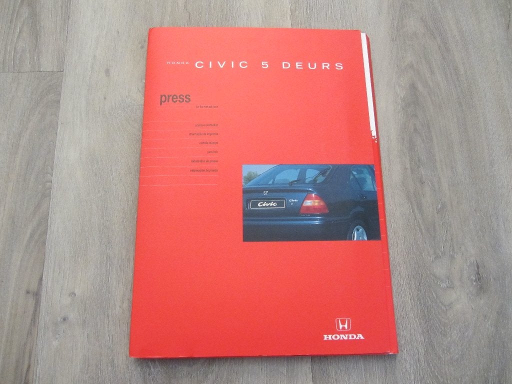 Honda Civic 5 Deurs Persmap 1994, Honda, Ophalen of Verzenden, Zo goed als nieuw, Honda