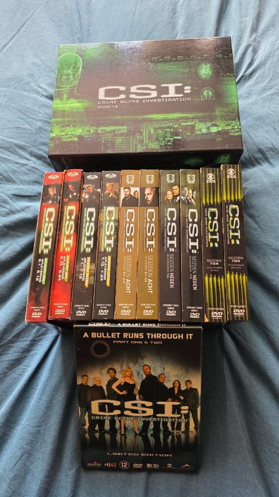 CSI: Crime Scene Investigation📀Seizoen 1 t/m 10📀, Cd's en Dvd's, Dvd's | Tv en Series, Ophalen, Nederlands, Actie en Avontuur
