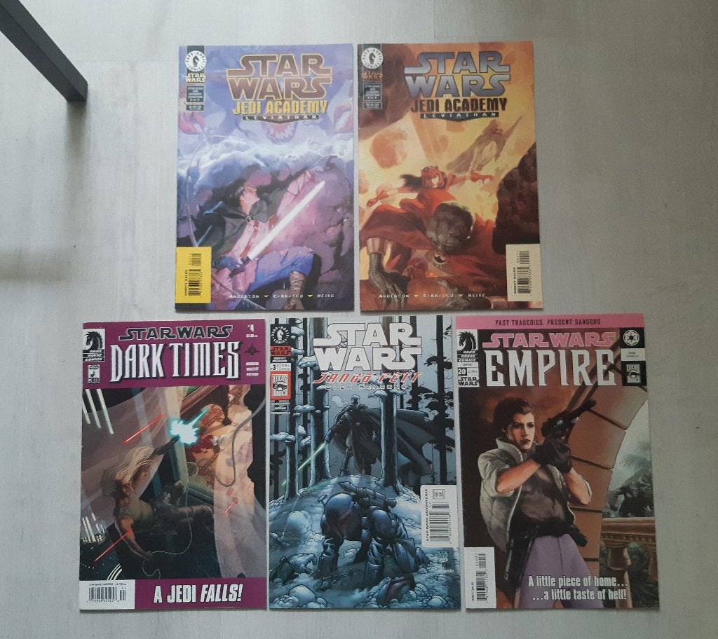 Setje Star Wars Comics Jedi Academy, Jango Fett, Etc, Boeken, Gelezen, Amerika, Verzenden, Meerdere comics